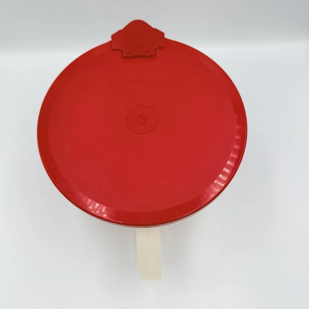 VTG Tupperware 2L Batter Bowl Measuring Pitcher‎ Red Lid 500B-1 Mix Pour USA